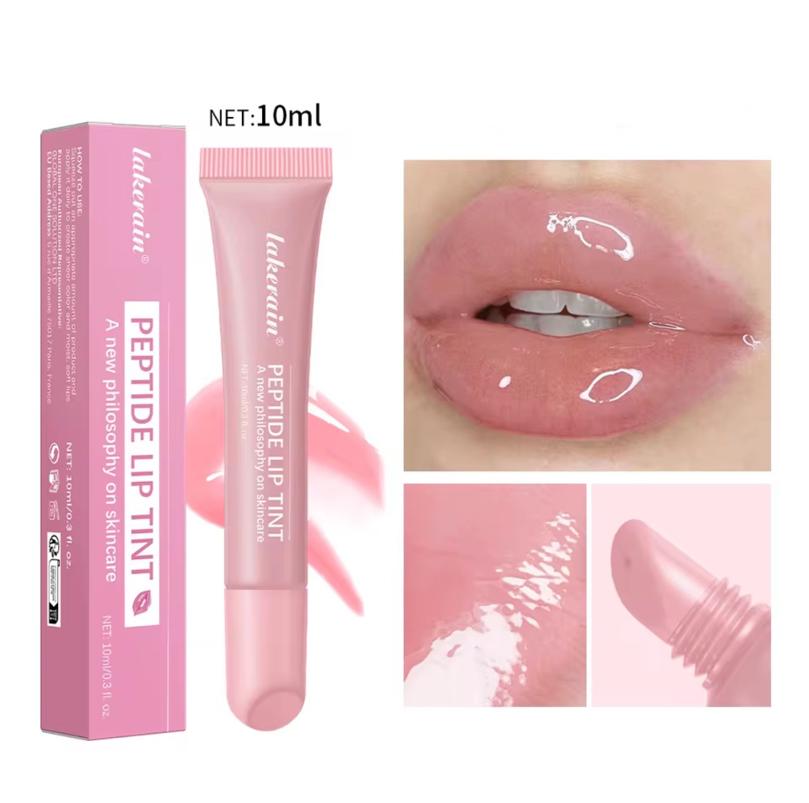 10ml Lakerain Pink Lip Gloss - Anglo Cosmetics