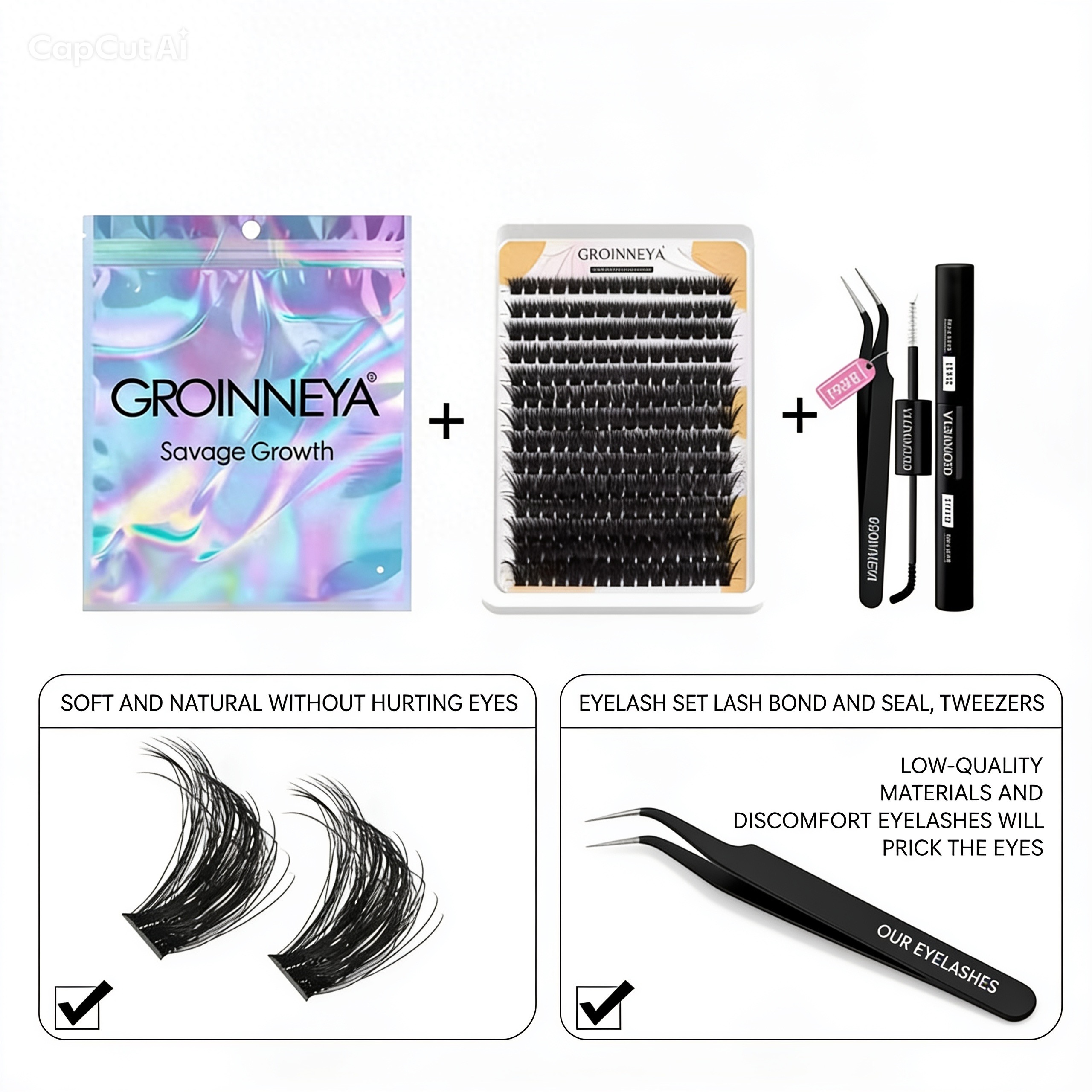 200pcs GROINNEYA Lash Extension - Anglo Cosmetics
