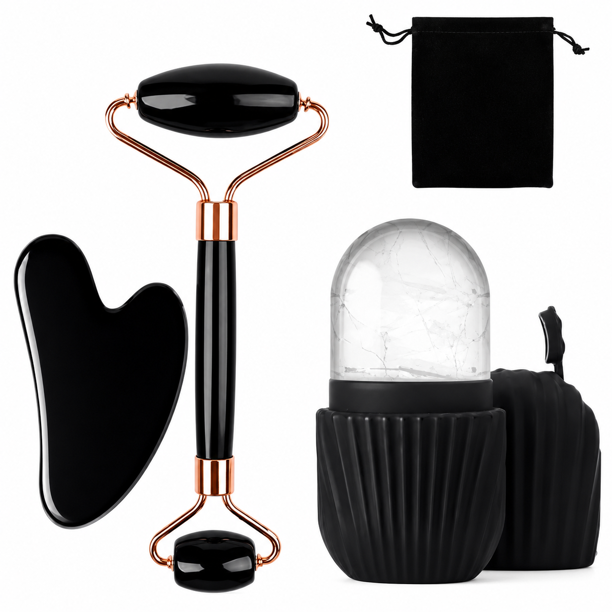 4pc Ice Face Roller  Skincare  Set - Anglo Cosmetics
