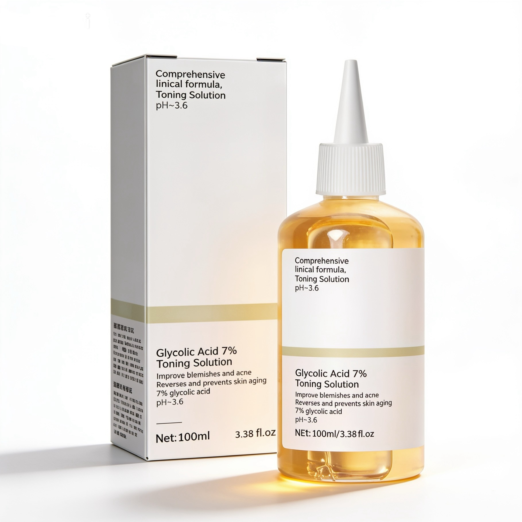 100ml Glycolic Acid 7% Toning Solution To Remove Acne and Moisturize Skin  - Anglo Cosmetics