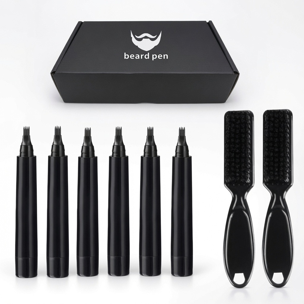 Beard Filling Pen Kit (3/6 pcs) – Beard Enhancer - Anglo Cosmetics