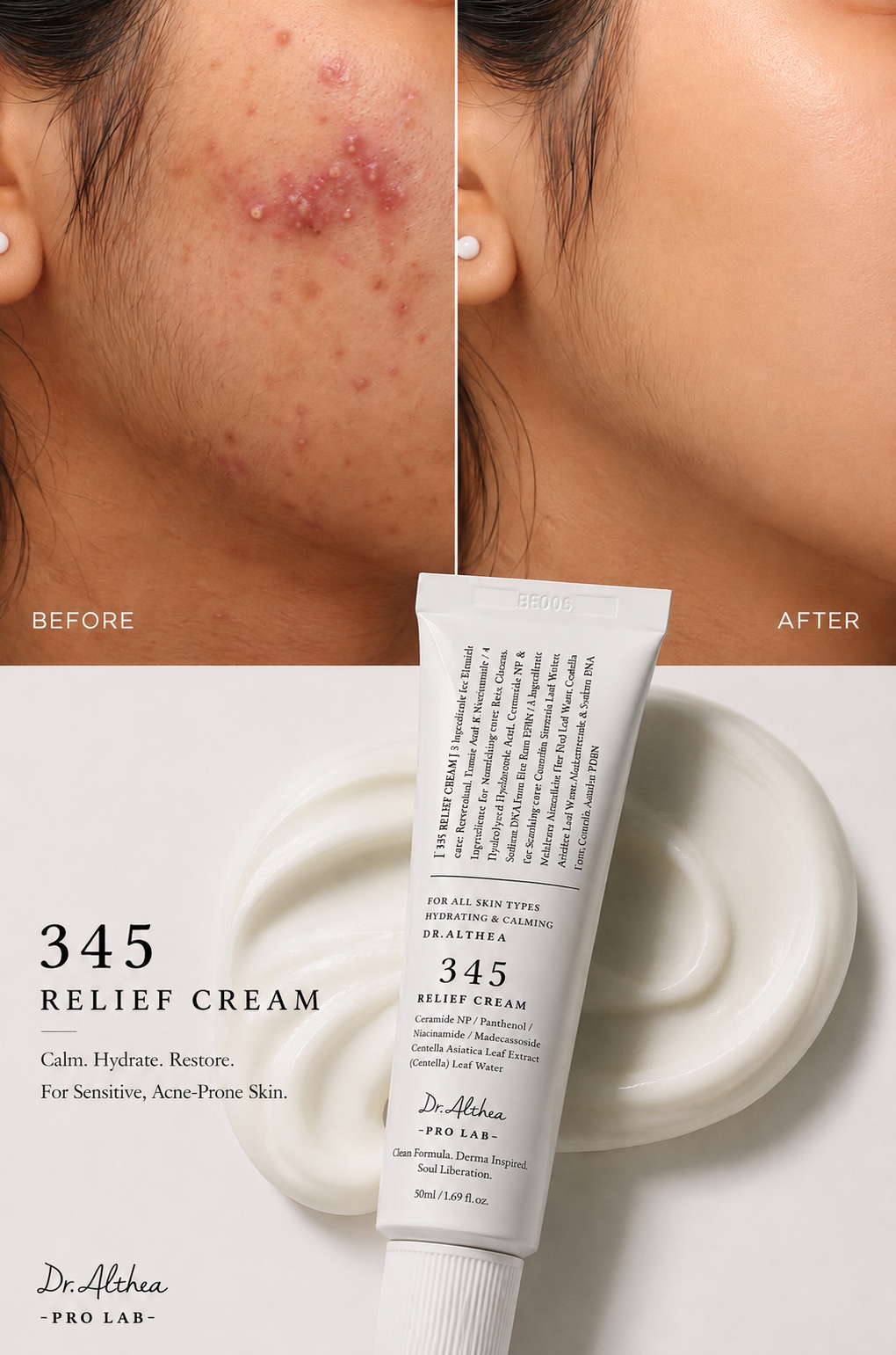 50ml Dr. Althea 345 Relief , Moisturizing and Repair Cream - Anglo Cosmetics